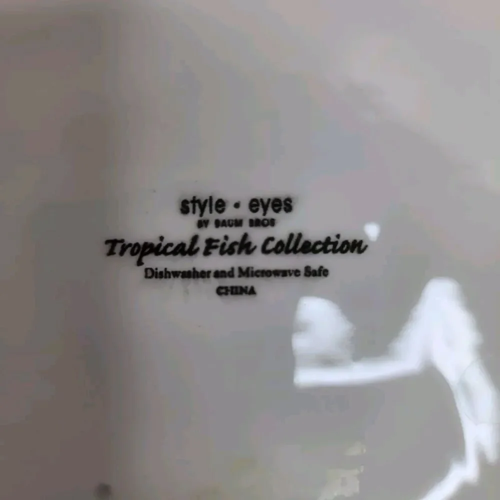 Style Eyes By Baum Bros Tropical Fish Collection Ceramic Dish